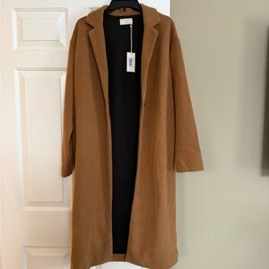 Z Supply Brown Trench Coat